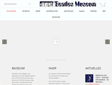 Tablet Screenshot of beatlesmuseum.net